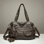 Sac étudiante cabas bandoulière multipoches - Vue 1 - sac étudiante