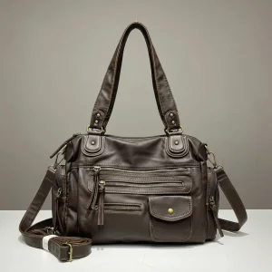Sac étudiante cabas bandoulière multipoches - Vue 1 - sac étudiante