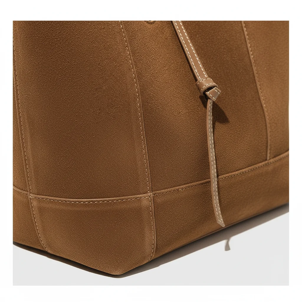 sac étudiante cabas en daim grand format - Vue 10 - sac étudiante