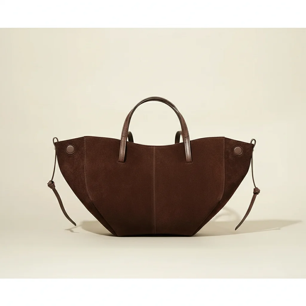 sac étudiante cabas en daim grand format - Vue 9 - sac étudiante