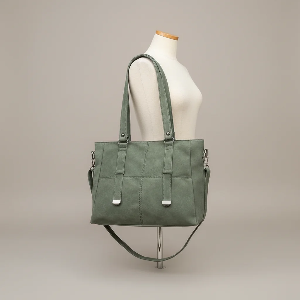 sac étudiante cabas en daim polyvalent - Vue 5 - sac étudiante