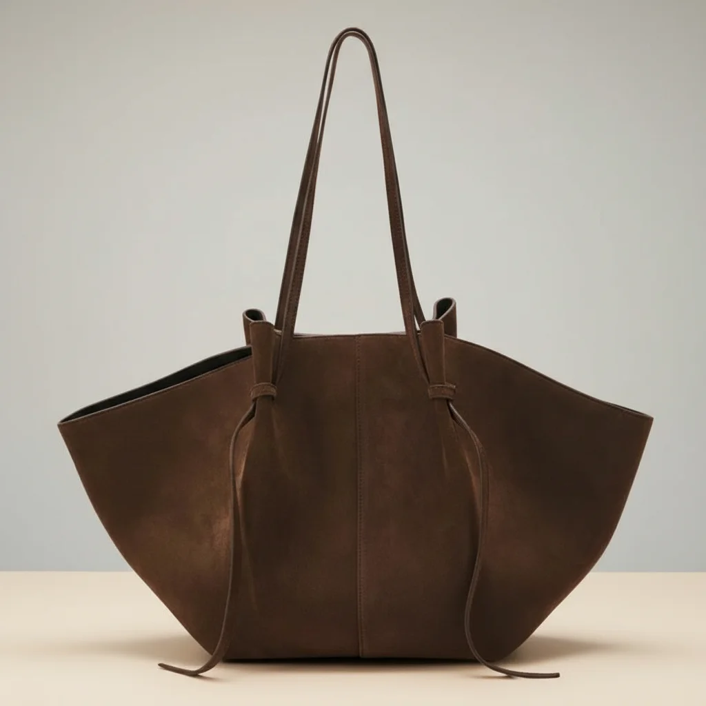Sac étudiante cabas en daim souple - Vue 6 - sac étudiante