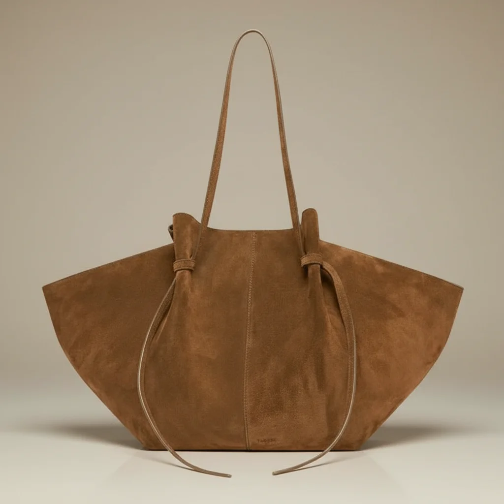 Sac étudiante cabas en daim souple - Vue 9 - sac étudiante