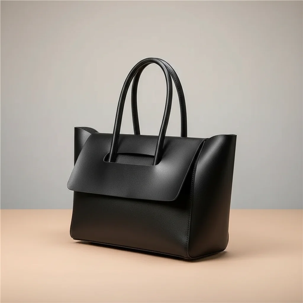 Sac étudiante cabas en similicuir lisse - Vue 4 - sac étudiante