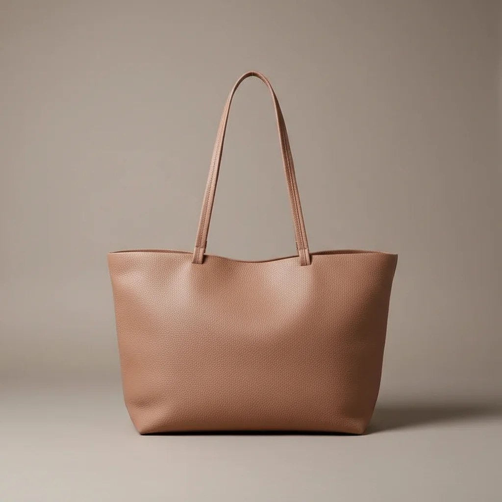 sac étudiante cabas grand format cuir grainé - Vue 6 - sac étudiante