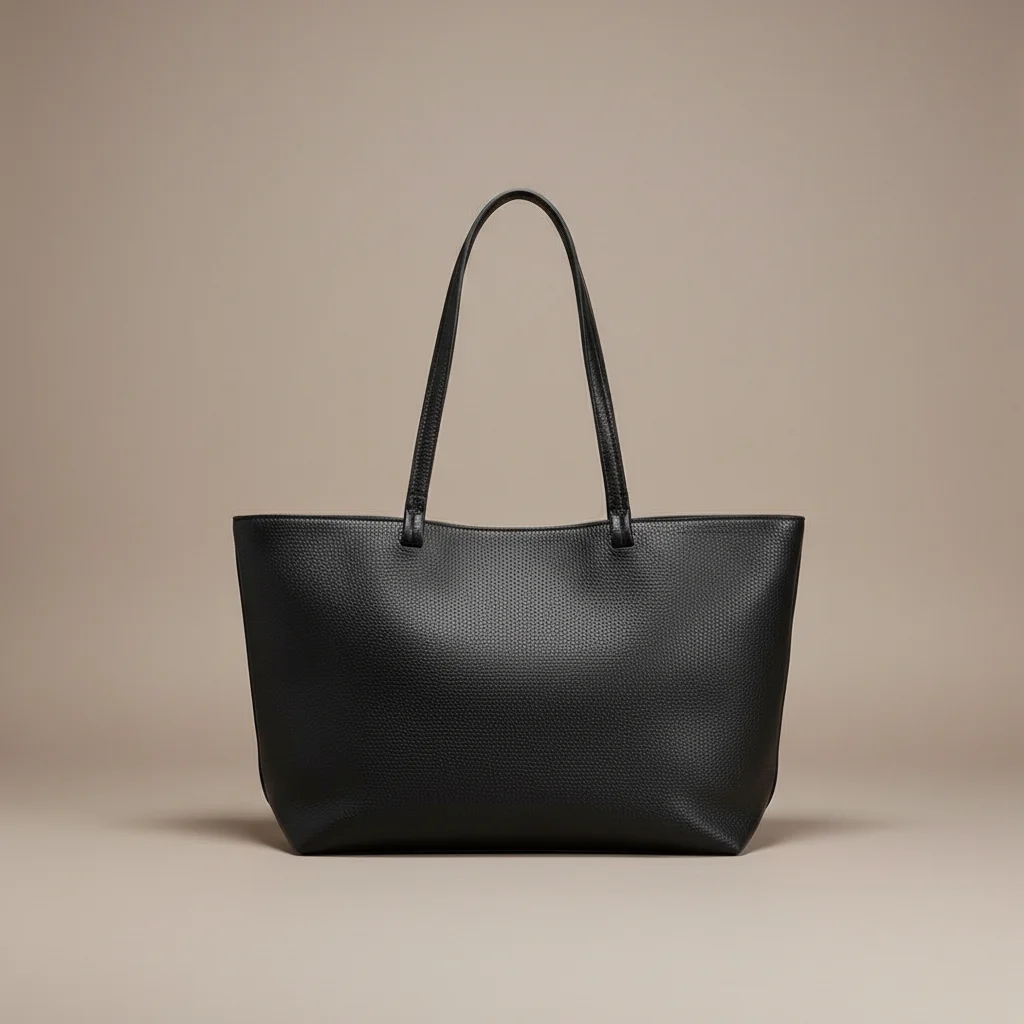 sac étudiante cabas grand format cuir grainé - Vue 8 - sac étudiante