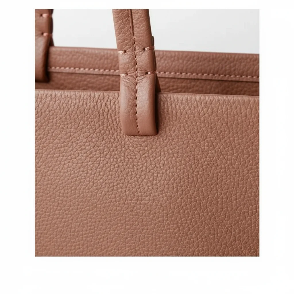 sac étudiante cabas grand format cuir grainé - Vue 9 - sac étudiante
