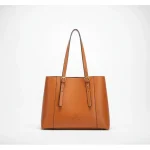 Sac étudiante cabas similicuir grainé luxe - Vue 1 - sac étudiante