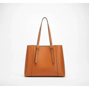 Sac étudiante cabas similicuir grainé luxe - Vue 1 - sac étudiante