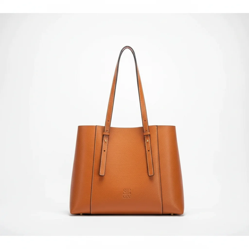 Sac étudiante cabas similicuir grainé luxe - Vue 2 - sac étudiante