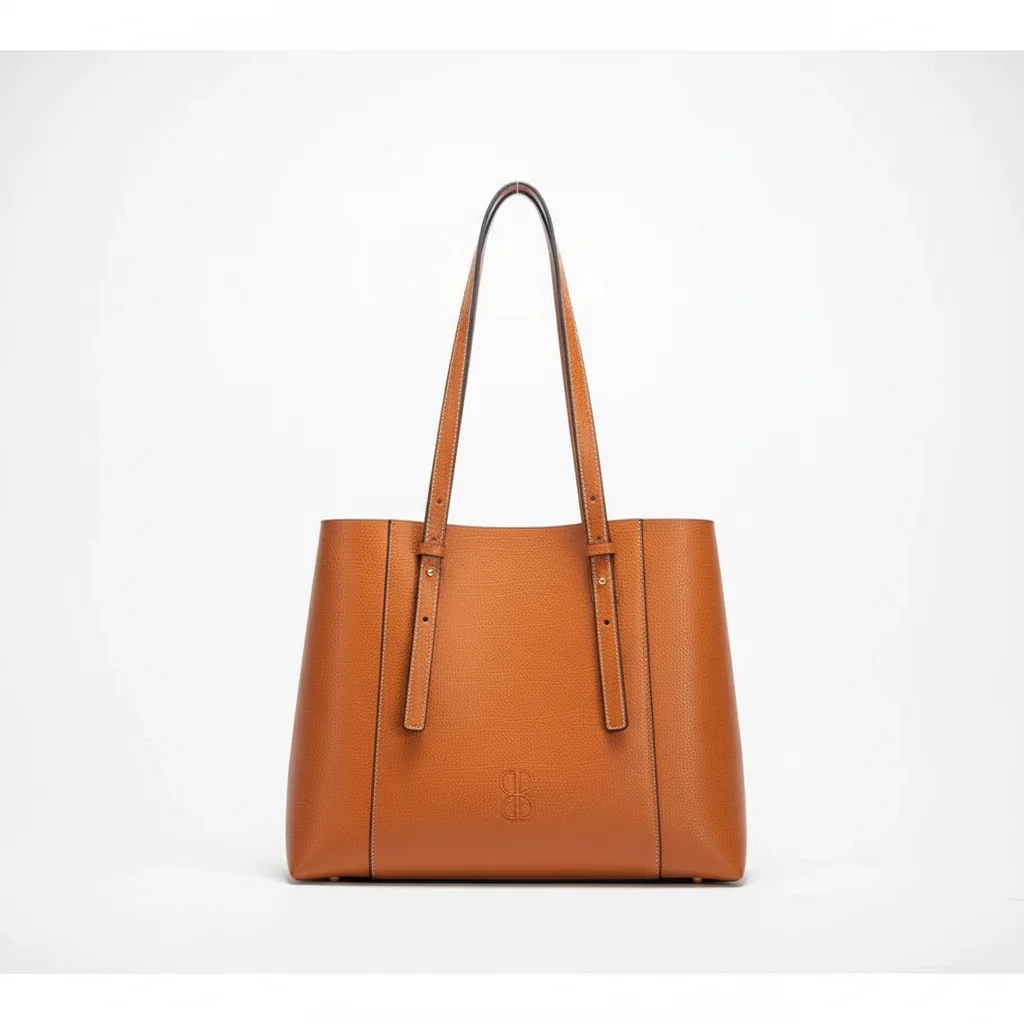Sac étudiante cabas similicuir grainé luxe - Vue 4 - sac étudiante
