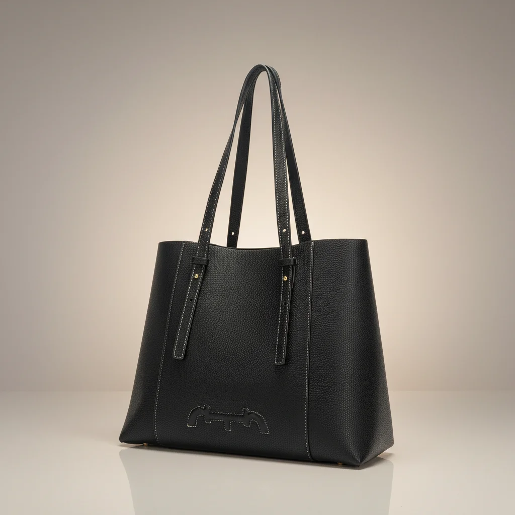 Sac étudiante cabas similicuir grainé luxe - Vue 8 - sac étudiante
