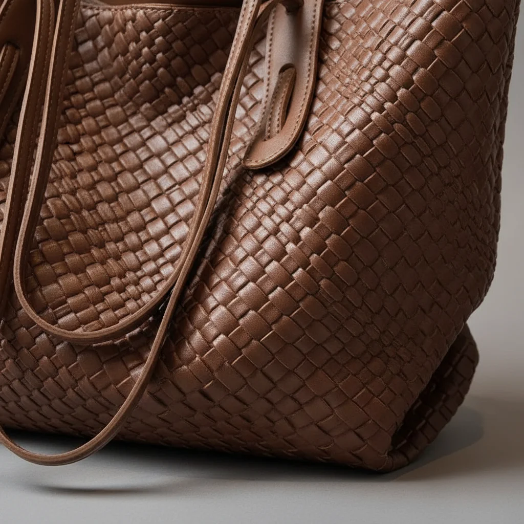 Sac étudiante cabas tressé en similicuir - Vue 4 - sac étudiante