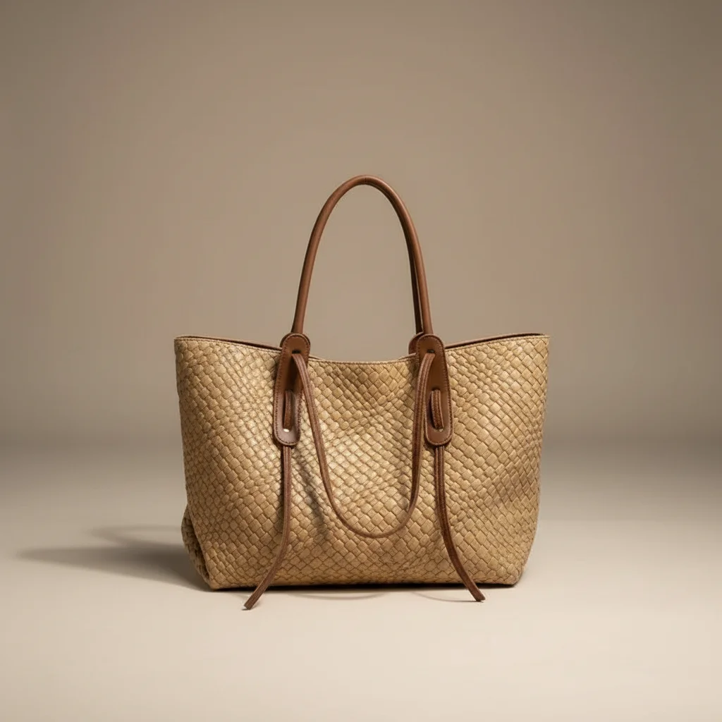 Sac étudiante cabas tressé en similicuir - Vue 9 - sac étudiante