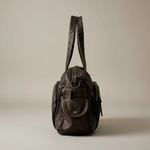 Sac étudiante cabas vintage bandoulière - Vue 2 - sac étudiante