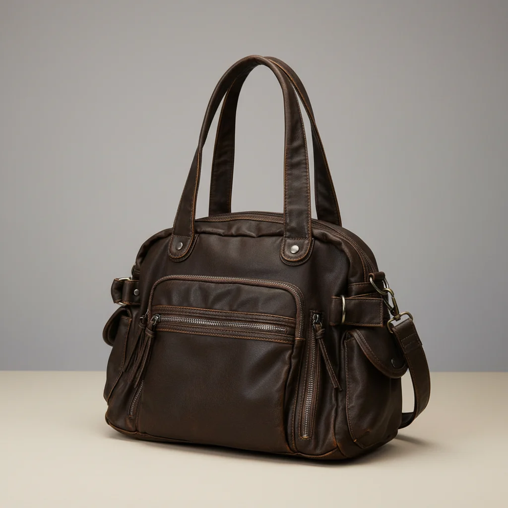 Sac étudiante cabas vintage bandoulière - Vue 6 - sac étudiante