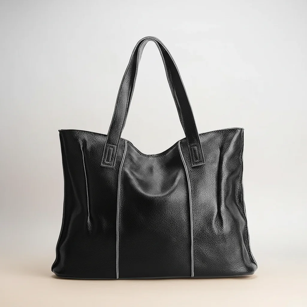 Sac étudiante grand format cuir - Vue 4 - sac étudiante