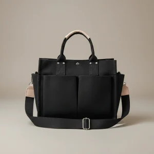 Sac étudiante grand format en tissu robuste - Vue 1 - sac étudiante