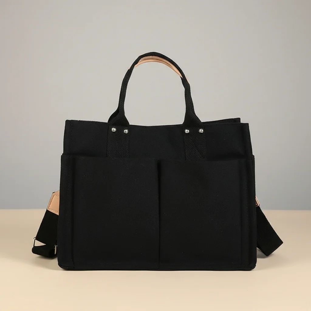 Sac étudiante grand format en tissu robuste - Vue 6 - sac étudiante