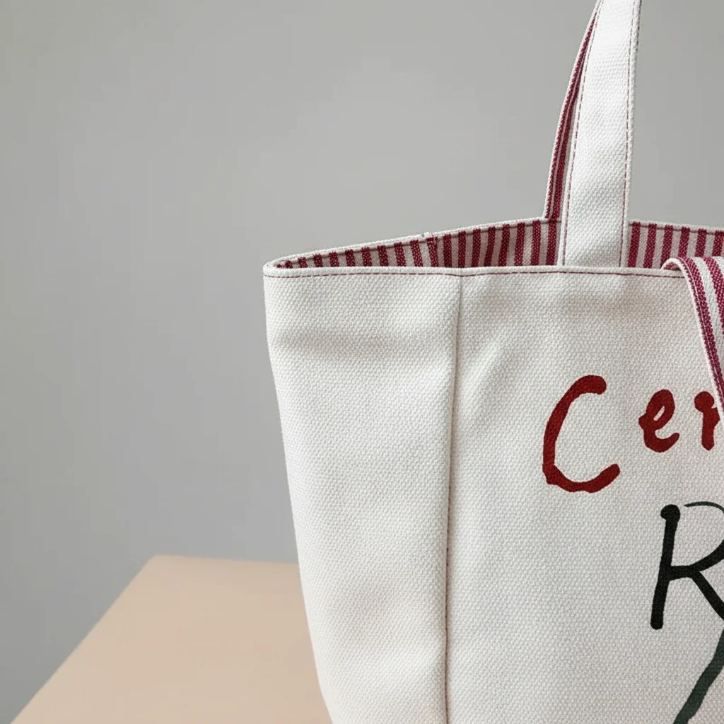 sac étudiante grand format en toile réversible - Vue 4 - sac étudiante