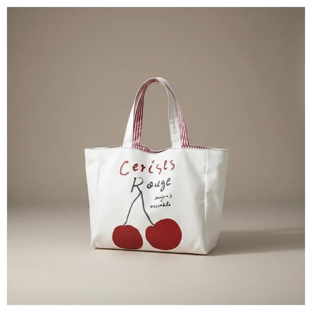 sac étudiante grand format en toile réversible - Vue 8 - sac étudiante