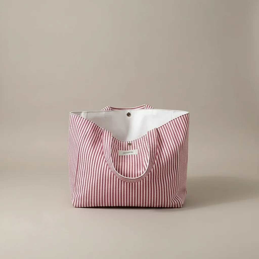 sac étudiante grand format en toile réversible - Vue 9 - sac étudiante