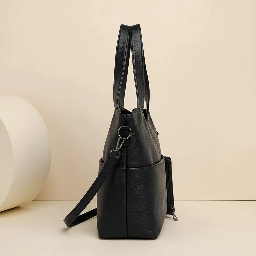 Sac étudiante lycée similicuir bandoulière - Vue 2 - sac étudiante