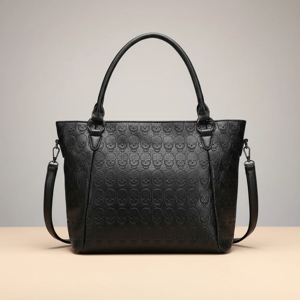 Sac étudiante lycée style biker en pu - Vue 3 - sac étudiante