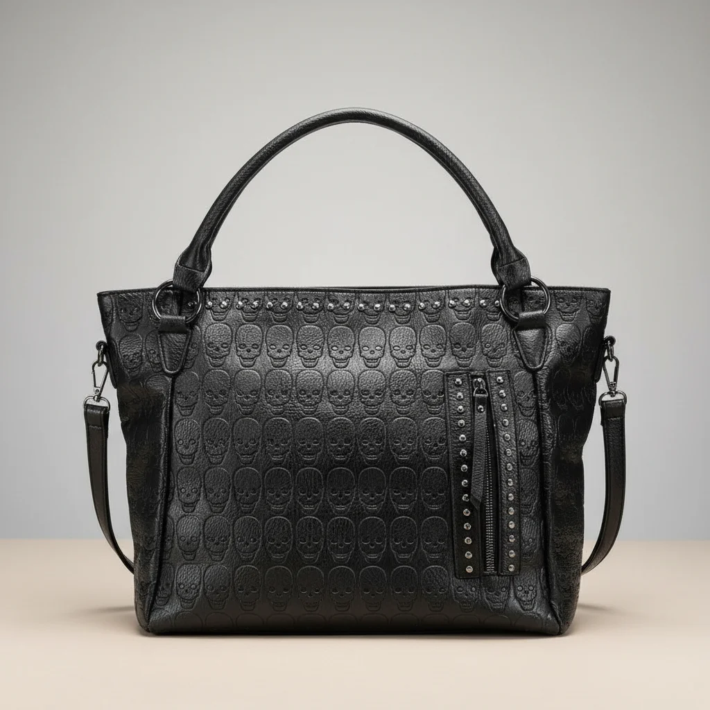 Sac étudiante lycée style biker en pu - Vue 6 - sac étudiante