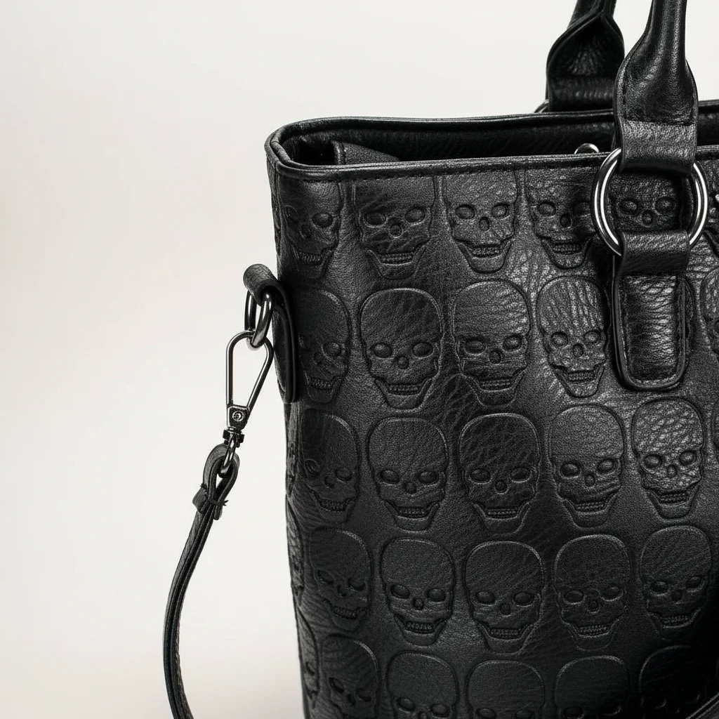 Sac étudiante lycée style biker en pu - Vue 7 - sac étudiante