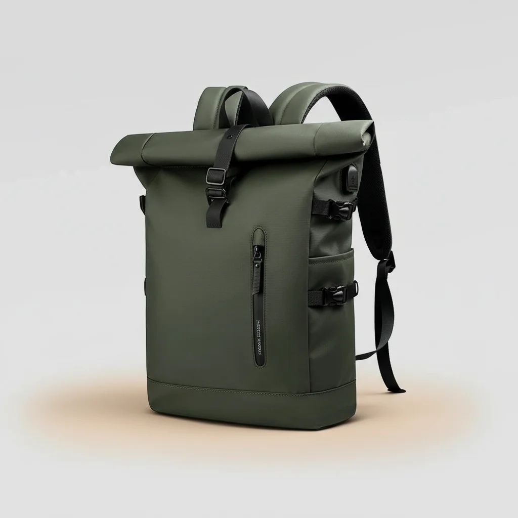 Sac étudiante roll top imperméable 27l - Vue 14 - sac étudiante