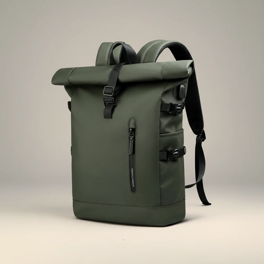Sac étudiante roll top imperméable 27l - Vue 19 - sac étudiante