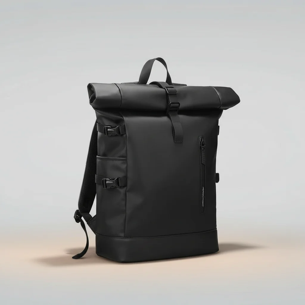 Sac étudiante roll top imperméable 27l - Vue 4 - sac étudiante