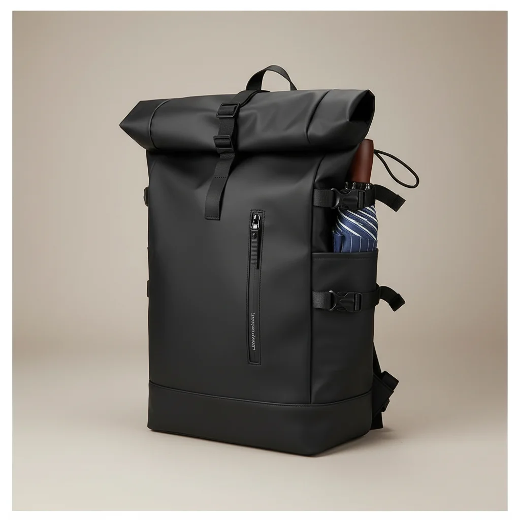 Sac étudiante roll top imperméable 27l - Vue 9 - sac étudiante