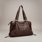 Sac étudiante spacieux en cuir synthétique - Vue 1 - sac étudiante
